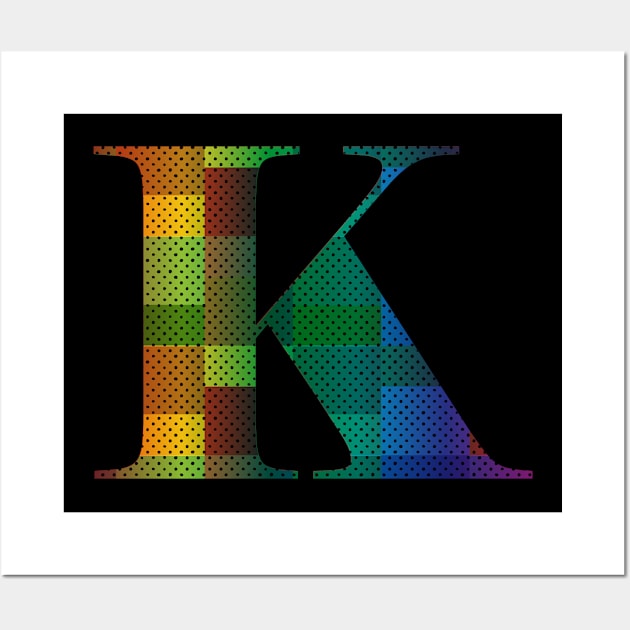 colorfull letter K Wall Art by Rayrock76